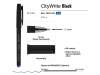 Ручка CityWrite.BLACK шариковая, черный пластиковый корпус, 1.0 мм, синяя (Изображение 3)