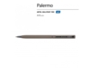 Ручка металлическая шариковая Palermo, софт-тач (серый)  (Изображение 2)