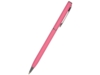 Ручка металлическая шариковая Palermo, софт-тач (розовый/серебристый)  (Изображение 1)