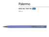Ручка металлическая шариковая Palermo, софт-тач (фиолетовый/серебристый)  (Изображение 2)