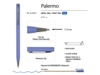 Ручка металлическая шариковая Palermo, софт-тач (фиолетовый/серебристый)  (Изображение 3)
