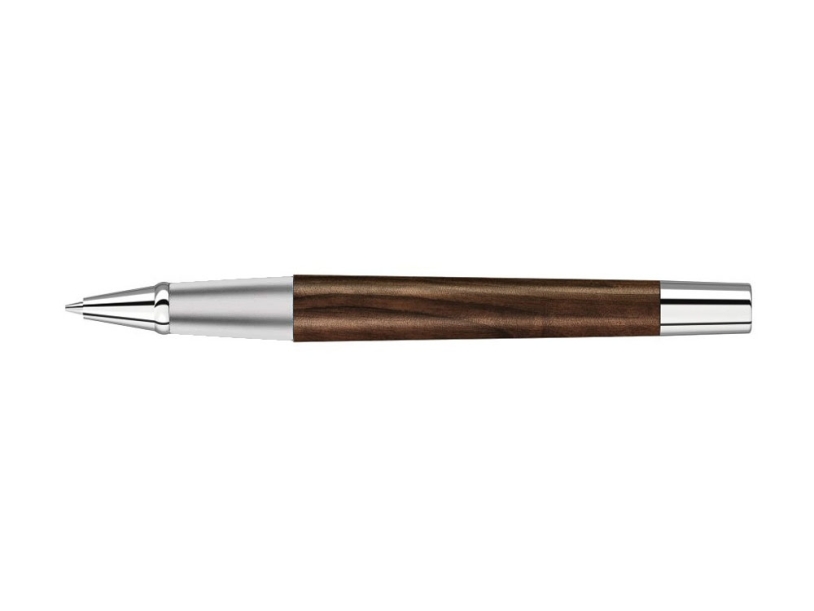 Ручка роллер TITAN WOOD R, синий, 0.7 мм, коричневый/серебряный (Изображение 2)