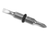 Ручка-стилус металлическая шариковая Tool с уровнем и отверткой (черный)  (Изображение 4)