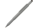 Ручка-стилус металлическая шариковая Tool с уровнем и отверткой (серый) 