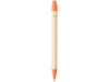 Ручка шариковая Berk (оранжевый/натуральный)  (Изображение 2)