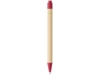 Ручка шариковая Berk (красный/натуральный)  (Изображение 2)