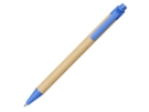 Ручка шариковая Berk (синий/натуральный) 