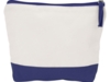 Косметичка хлопковая Cotton (синий/белый)  (Изображение 2)