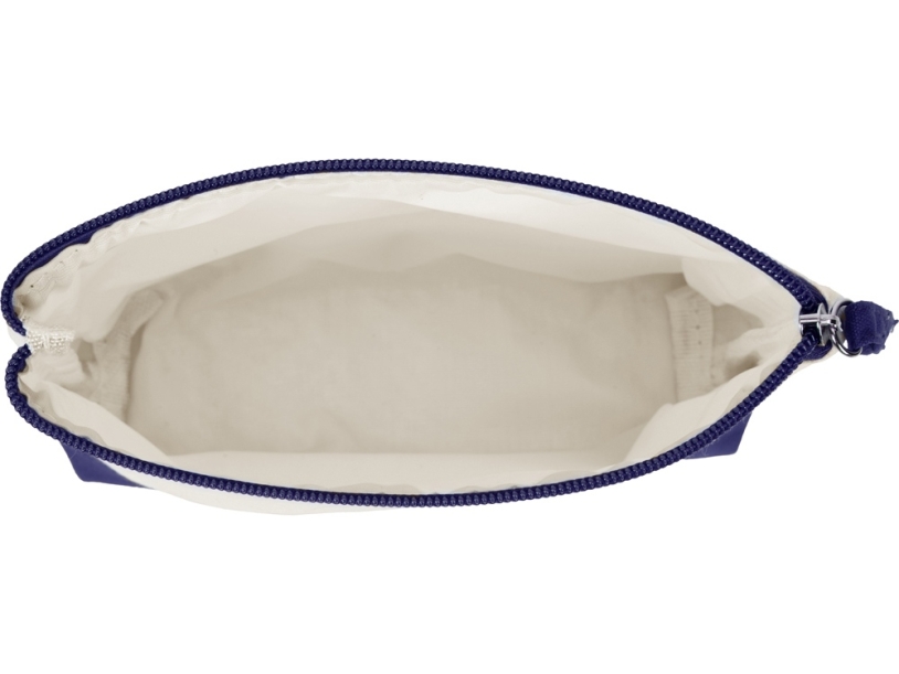 Косметичка хлопковая Cotton (синий/белый)  (Изображение 3)
