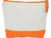 Косметичка хлопковая Cotton (оранжевый/белый)  (Изображение 2)