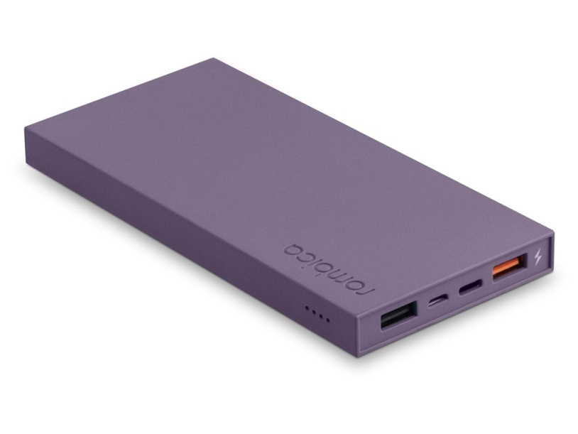 Внешний аккумулятор NEO ARIA, 10000 mAh (серый/сиреневый)  (Изображение 1)