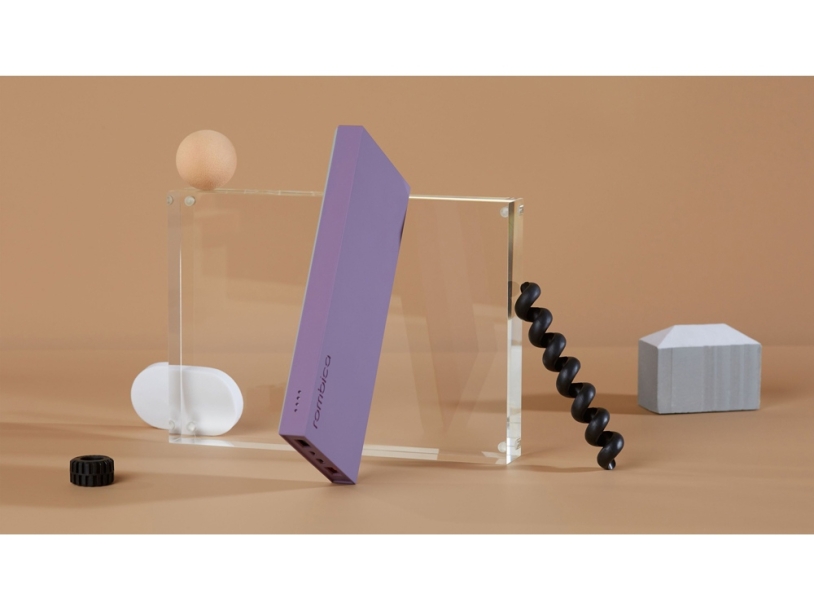 Внешний аккумулятор NEO ARIA, 10000 mAh (серый/сиреневый)  (Изображение 7)