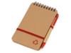 Блокнот Masai с шариковой ручкой (красный/красный/бежевый)  (Изображение 1)