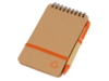 Блокнот Masai с шариковой ручкой (оранжевый/оранжевый/оранжевый/бежевый)  (Изображение 1)