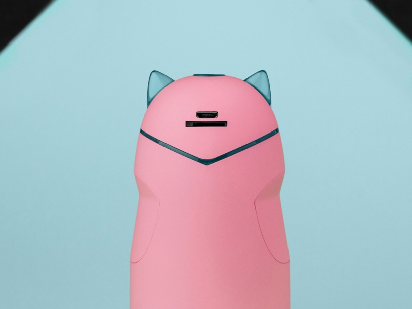 Портативная колонка TWS Mysound Kitty 3C (розовый)  (Изображение 5)