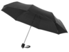 Зонт Ida трехсекционный 21,5, черный (Р) (Изображение 1)