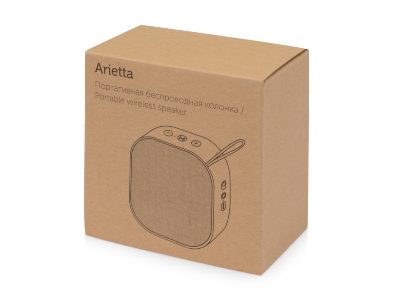 Портативная колонка Arietta (черный/серый)  (Изображение 12)