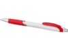 Ручка пластиковая шариковая Turbo (красный/белый) синие чернила (Изображение 3)