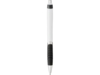 Ручка пластиковая шариковая Turbo (черный/белый) синие чернила (Изображение 2)