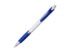 Ручка пластиковая шариковая Turbo (синий/белый) черные чернила (Изображение 1)