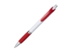 Ручка пластиковая шариковая Turbo (красный/белый) черные чернила (Изображение 1)
