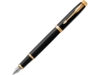 Ручка перьевая Parker IM Core Black GT (черный/золотистый)  (Изображение 1)
