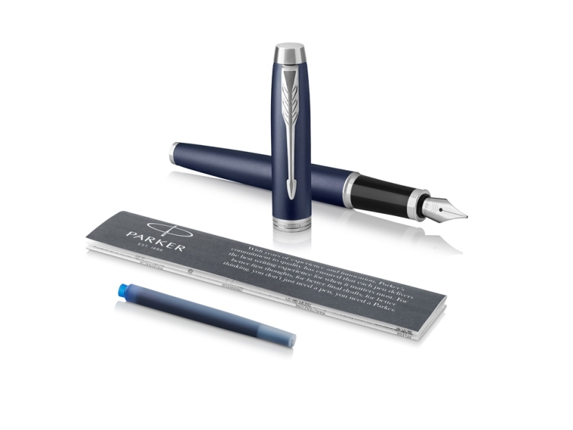 Ручка перьевая Parker IM Core Blue CT (темно-синий)  (Изображение 3)