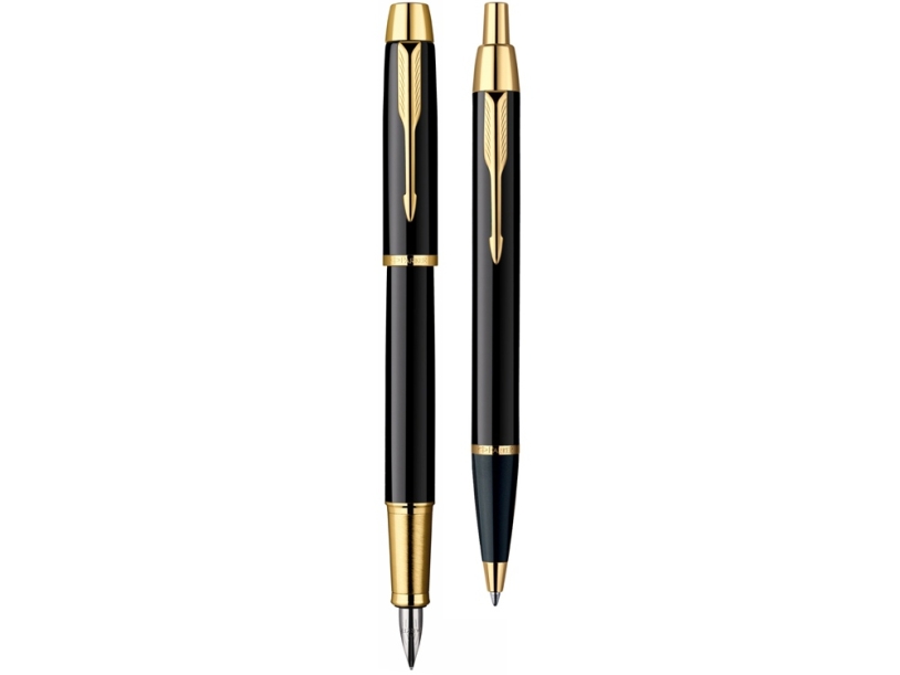 Набор Parker IM Core Black GT: ручка шариковая, ручка перьевая (Изображение 2)