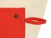 Складная хлопковая сумка для шопинга Gross с карманом, 180 г/м2 (красный/натуральный)  (Изображение 6)