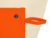 Складная хлопковая сумка для шопинга Gross с карманом, 180 г/м2 (оранжевый/натуральный)  (Изображение 6)