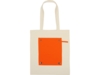 Складная хлопковая сумка для шопинга Gross с карманом, 180 г/м2 (оранжевый/натуральный)  (Изображение 11)