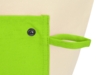 Складная хлопковая сумка для шопинга Gross с карманом, 180 г/м2 (зеленое яблоко/натуральный)  (Изображение 6)