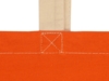 Сумка для шопинга Twin двухцветная из хлопка, 180 г/м2 (оранжевый/натуральный)  (Изображение 8)
