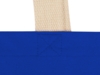 Сумка для шопинга Steady хлопковая с парусиновыми ручками, 260 г/м2 (синий)  (Изображение 5)