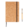 Блокнот Cork на резинке с бамбуковой ручкой-стилус, А5 (Изображение 6)