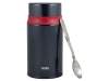 Термос из нерж.стали в комплекте с ложкой тм THERMOS TCLD-720S, синий (Изображение 2)