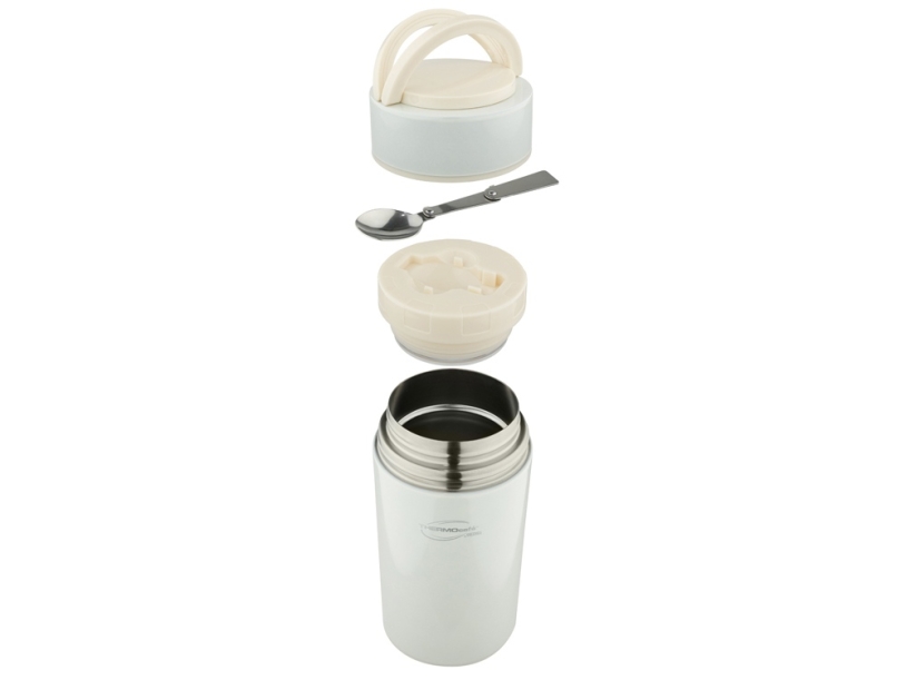Термос из нерж. стали для еды тм ThermoCafe Arctic-1000FJ, 1.0L, белый (Изображение 2)