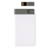 Зарядное устройство с USB–флешкой на 8 ГБ, 2500 mAh, белый (Изображение 4)