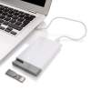 Зарядное устройство с USB–флешкой на 8 ГБ, 2500 mAh, белый (Изображение 4)