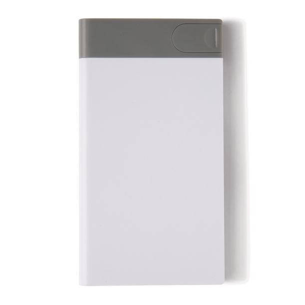 Зарядное устройство с USB–флешкой на 8 ГБ, 2500 mAh, белый (Изображение 2)