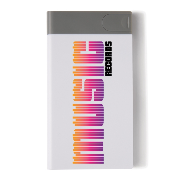 Зарядное устройство с USB–флешкой на 8 ГБ, 2500 mAh, белый (Изображение 5)