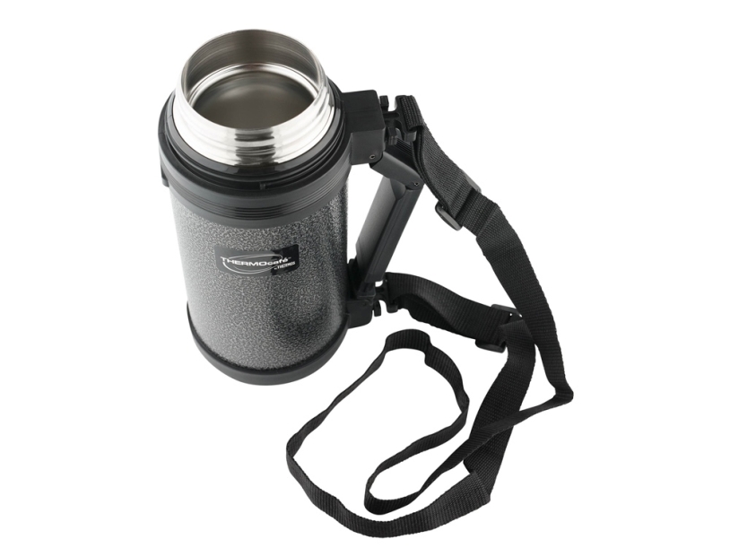 Термос из нерж. стали тм ThermoCafe HAMMP-1200-HT, 1.2L, серый (Изображение 3)
