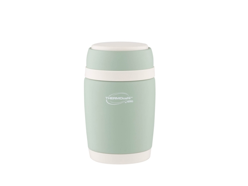 Термос из нерж. стали для еды тм ThermoCafe DETC-400FJ, 0.4L, салатовый (Изображение 1)