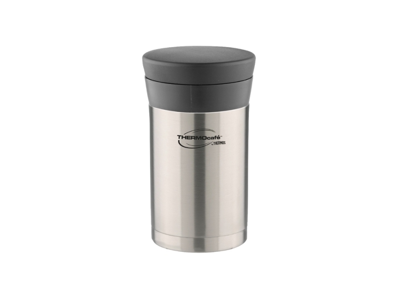 Термос из нерж. стали для еды тм ThermoCafe DFJ-500 food flask, 0.5L, металлический (Изображение 1)