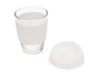 Стеклянный стакан с силиконовой крышкой и манжетой Monday (белый/прозрачный)  (Изображение 2)