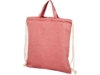Сумка-рюкзак Pheebs из переработанного хлопка, 150 г/м² (красный)  (Изображение 1)