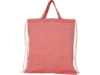 Сумка-рюкзак Pheebs из переработанного хлопка, 150 г/м² (красный)  (Изображение 2)