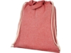 Сумка-рюкзак Pheebs из переработанного хлопка, 150 г/м² (красный)  (Изображение 4)