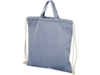 Сумка-рюкзак Pheebs из переработанного хлопка, 150 г/м² (синий)  (Изображение 1)