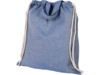 Сумка-рюкзак Pheebs из переработанного хлопка, 150 г/м² (синий)  (Изображение 4)